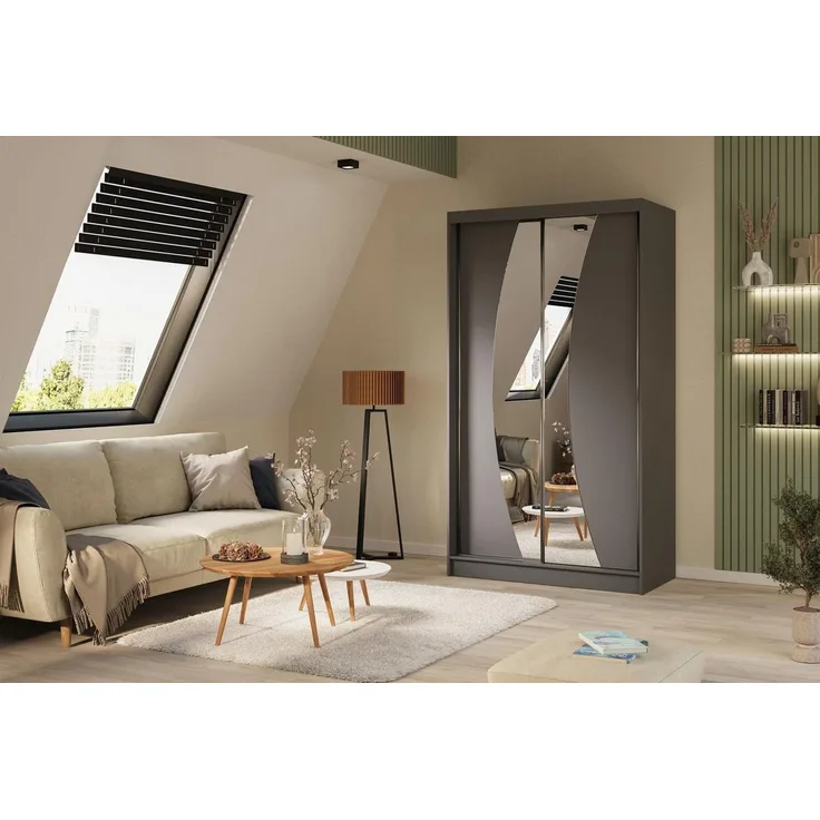 Beautysofa Kleiderschrank Vox (Schrank mi Schiebtüren, 120/150/160/180/200/240 cm)