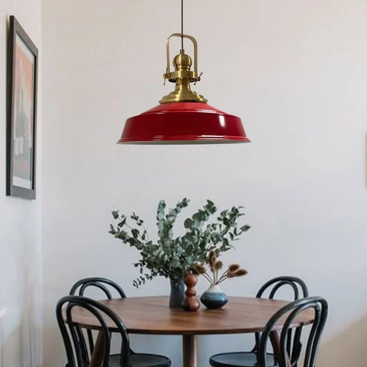 Bamyum Pendelleuchte Bamyum Pendelleuchte I Aslet l Ø41 cm E27 Metall Vintage Lampe, ohne Leuchtmittel – Bild 3