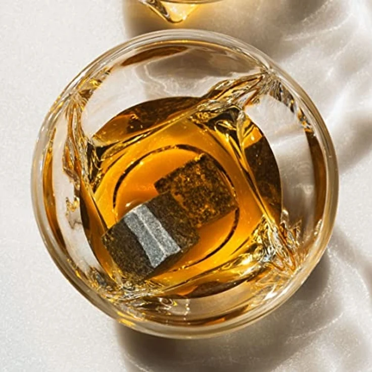 Thumbs Up Gläser-Set Whisky Gläser - Twisted (2er Set) inkl. 2 ice rocks (Kühlsteine) – Bild 5