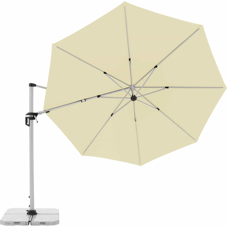 Doppler Sonnenschirm / Ampelschirm "Active Pendelschirm 370", natur, Ø 370 cm – Bild 6