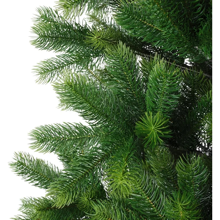 Kaemingk Künstlicher Weihnachtsbaum Everlands Künstlicher Weihnachtsbaum KENMORE FIR 210 cm, Tanne, Metallfuß, In-& Outdoor, Stecksystem, Klappmechanismus, Tannenbaum – Bild 4