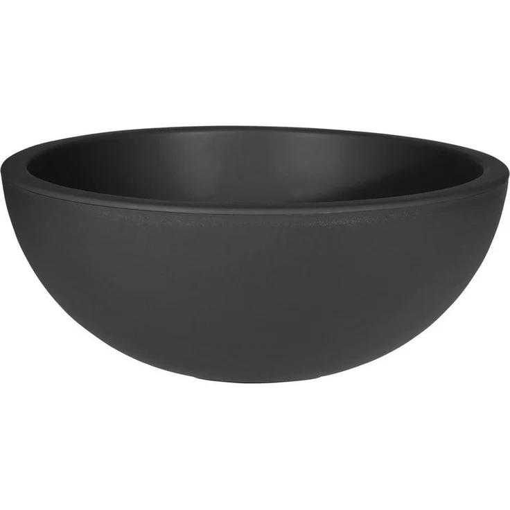 Spetebo Pflanzschale Kunsstoff Pflanzschale rund anthrazit - Ø 39 cm (Stück, 1 St, Blumenschale), Blumenkübel aus recyceltem Material – Bild 1