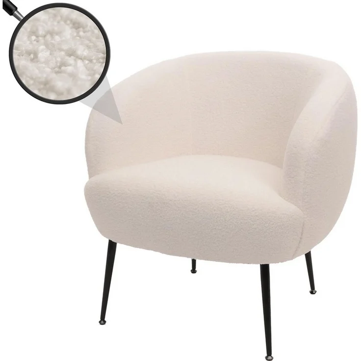 MCW Loungesessel Lounge-Sessel MCW-O37, Moderner Bouclé-Stoffbezug in hoher Qualität (330 g/m) – Bild 5