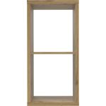 Raumteilerregal >MAURO< 2 Fächer, in Artisan Eiche Dekor - 39,5x72,8x32,9cm (BxHxT)