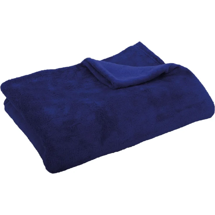 Babydecke Krabbeldecke Schmusedecke Kuscheldecke für Kleinkinder, flauschig weich nach ÖKO-TEX Standard 100 in vielen verschiedenen Ausführungen verfügbar in vielen Grüßen und Farben (ca. 70x100 cm / blau - mittelblau) – Bild 3