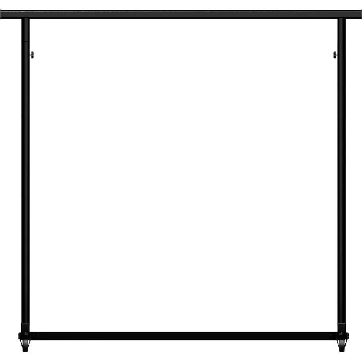 CLP Kleiderständer Soran auf Rollen ausziehbar höhenverstellbar klappbar aus Stahl,120 x 50 x 188 cm – Bild 4