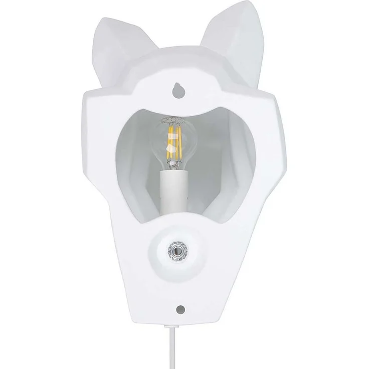 Wandleuchte, Porzellan weiß, Hund, H 30 cm – Bild 8