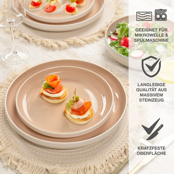 Moritz & Moritz CAVO Geschirrset 18tlg. - Almond – Bild 3