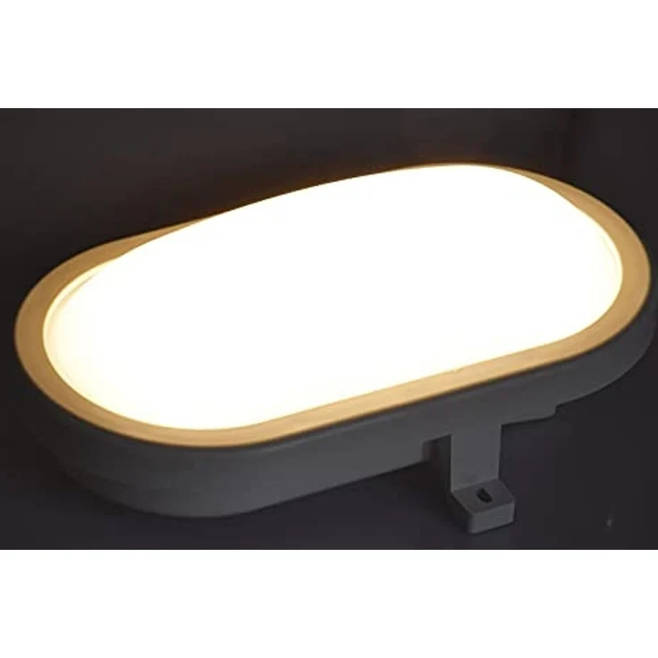 ChiliTec LED Oval-Armatur Feuchtraumleuchte IP44 12W 960lm – Bild 3