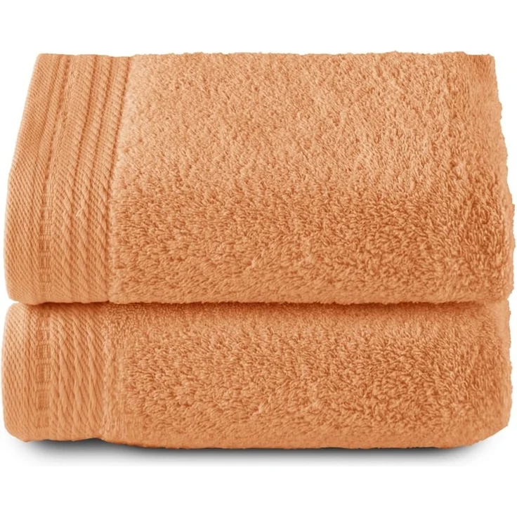 Top Towel - Premium - Große Badetücher - Badetücher - 2 Handtücher - 50x100 cm - 100 % Baumwolle - 600 Gramm - Papaya