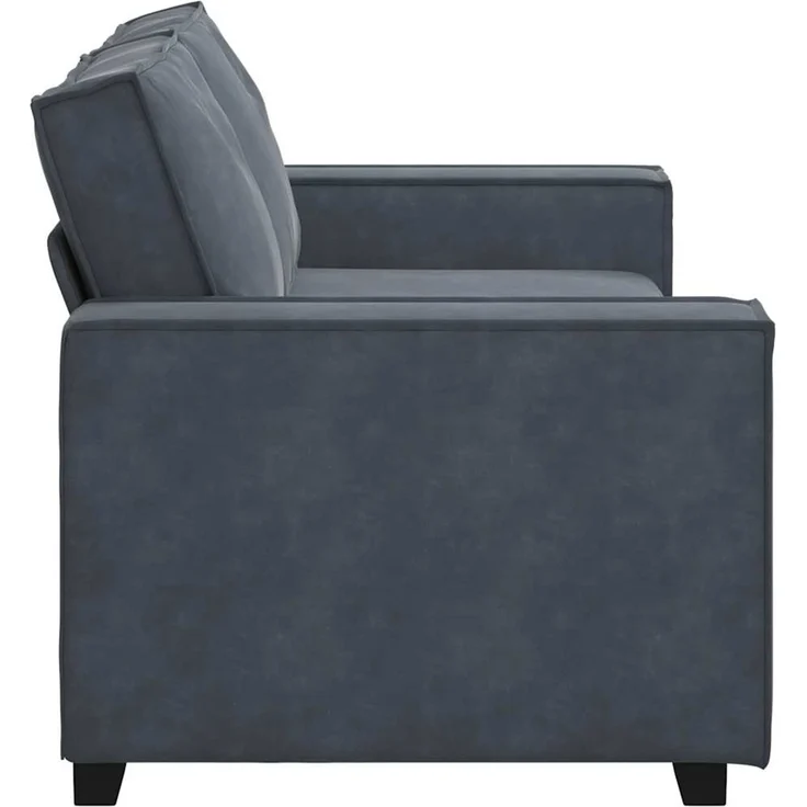 vidaXL 2-Sitzer-Sofa Dunkelgrau 180x78x84 cm Samt 4105021 – Bild 4