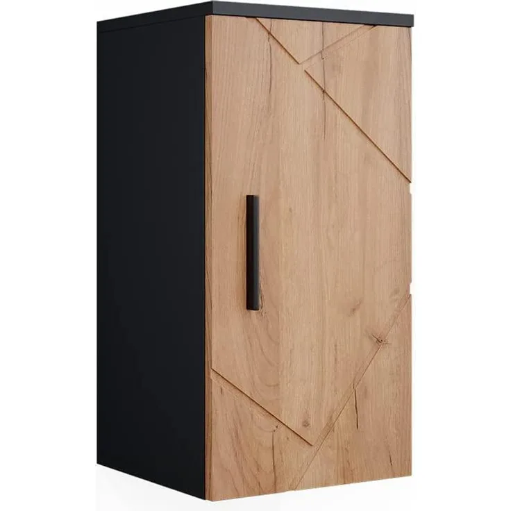 Vicco 'Irma' Hängeschrank, Holz, 59 x 30 x 30 cm, Anthrazit / Eiche