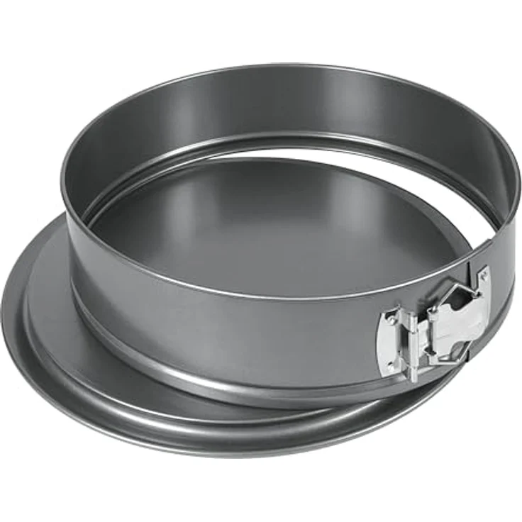 wenco Springform 28 cm Ø – Runde Kuchenform aus Antihaft-Stahl, Auslaufsicherer Rand, 7,5 cm Hoch, Perfekt für Kuchen, Torten & Quiches, Ergonomischer Edelstahlverschluss, Schwarz – Bild 3