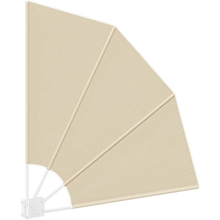 vidaXL Balkon Sichtschutz Beige 115 x 115 cm Polyester 42000907 – Bild 4