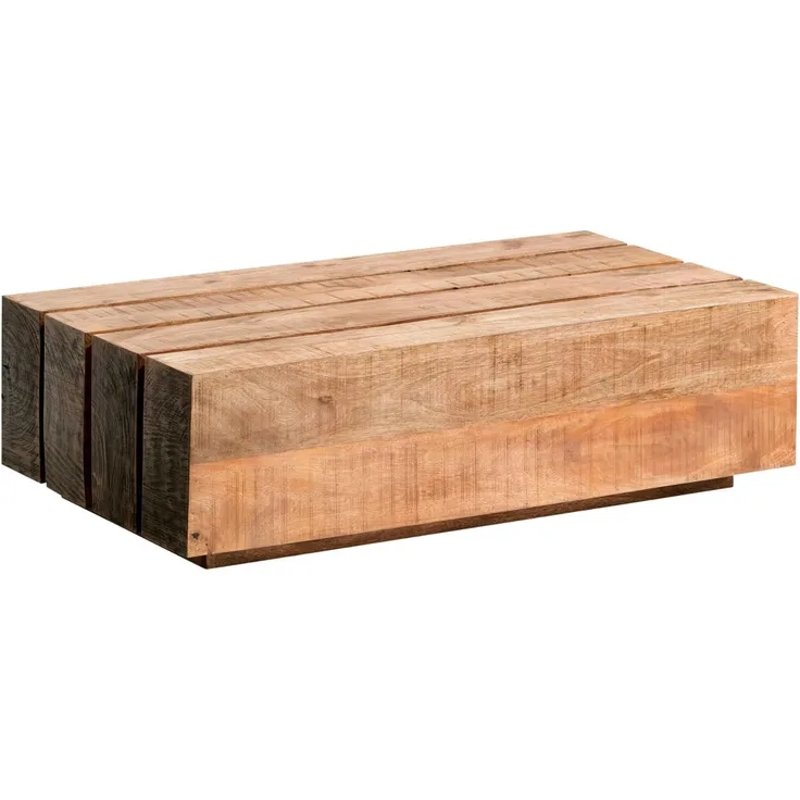 Exklusivität trifft Natur: Couchtisch Dakota 120x70 aus Mango - Das Highlight für Ihre Wohnlandschaft