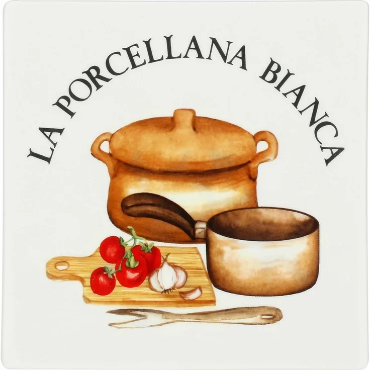 La Porcellana Bianca La Porcellana Bianca quadratischer Ständer 18 cm P0126SQ18D