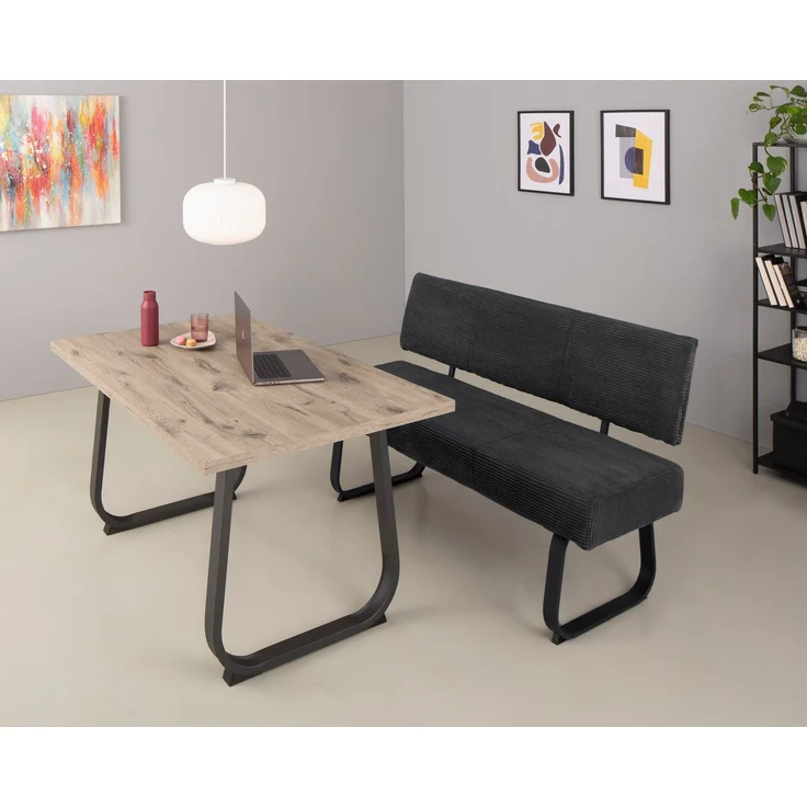Esstisch Luise - Viking Oak / Anthrazit – Bild 2