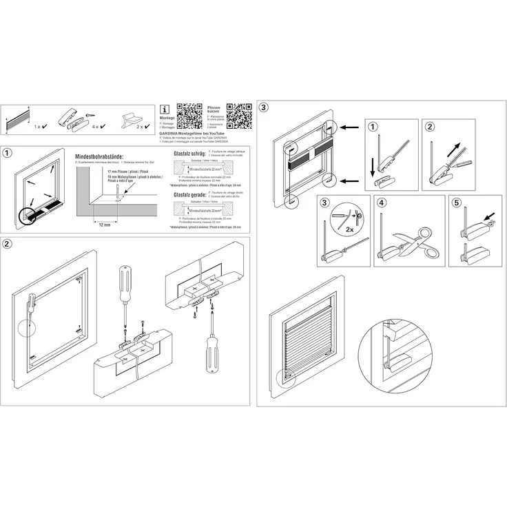 Gardinia Waben-Verdunklungsplissee weiß Concept – Bild 7