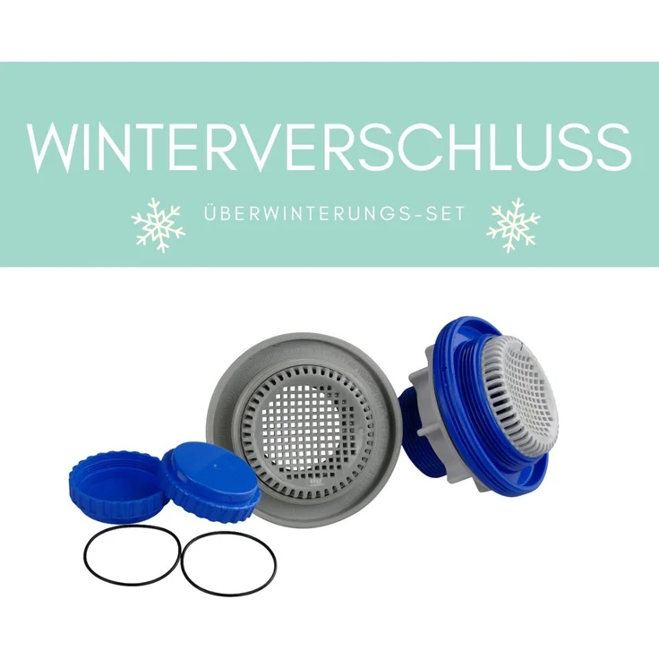 Winterverschluss-Set für Intex Pools ab 488 cm mit Absperrventil / Wasserhahn – Bild 6