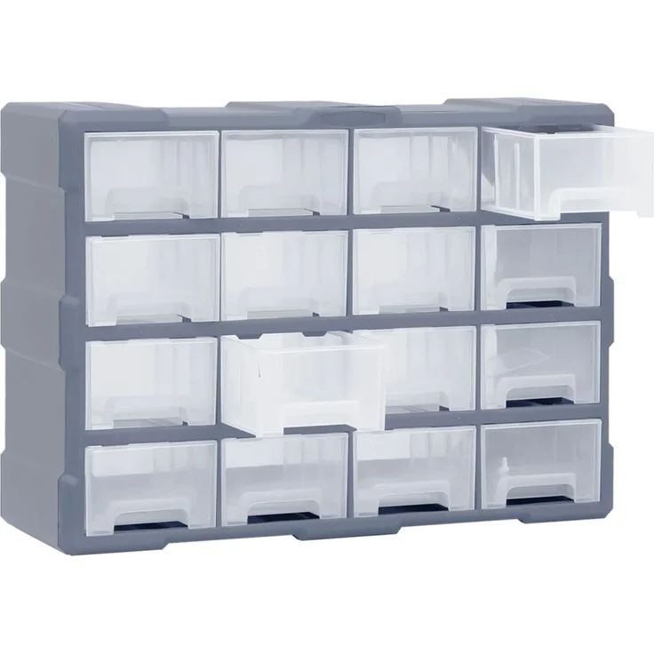 vidaXL Multi-Schubladen-Organizer 16 Schubladen 52x16x37 cm 149602 – Bild 4