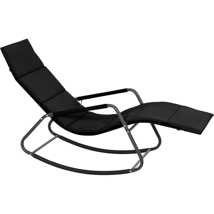 SIENA GARDEN 'Aliano' Schaukelliege mit Kissen, Black – Bild 1