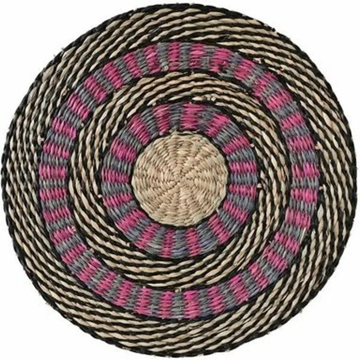 Giftcompany Platzset Boathouse Natur / Pink / Schwarz