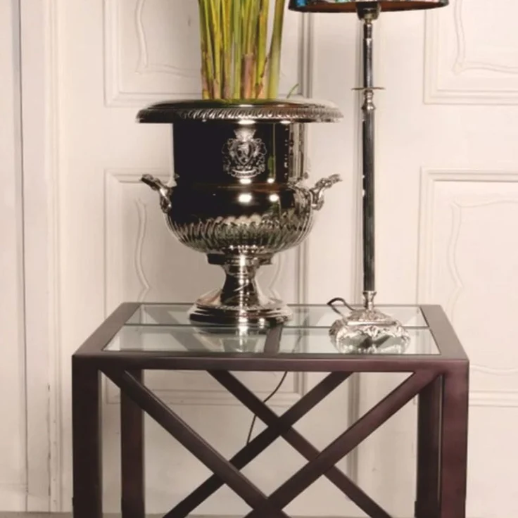 Casa Padrino Barock Weinkühler Silber H. 37 cm - Barock Champagnerkühler – Bild 3