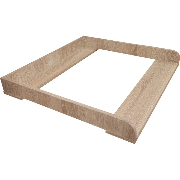 Shefa Kids Wickelaufsatz 800 für IKEA Kommoden (MALM, HEMNES, NORDLI), Eiche Dekor, 80x74cm – Bild 3