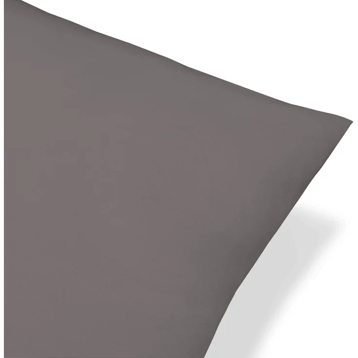 biberna Feinjersey-Kissenbezug, 2-teilig, silbergrau, 40x40 cm – Bild 2