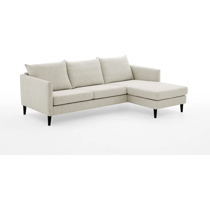 Atlantic Home Collection 3-Sitzer mit rechts oder Links montierbarem Longchair