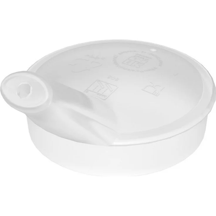 Ornamin Schnabelbecher 2-Henkel-Becher mit Trink-Trick und Schnabelaufsatz/ Trinkaufsatz, 2-tlg, Kunststoff, Trinkhilfe l Alltagshilfe l Schnabeltasse l BPA-frei l Made in Germany – Bild 1
