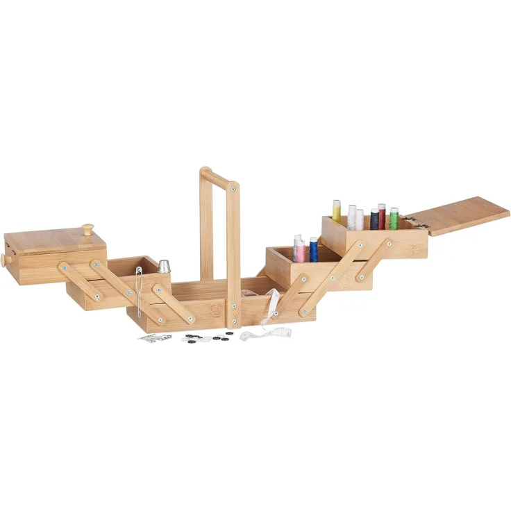 Nähkästchen klein aus Bambus 10022204