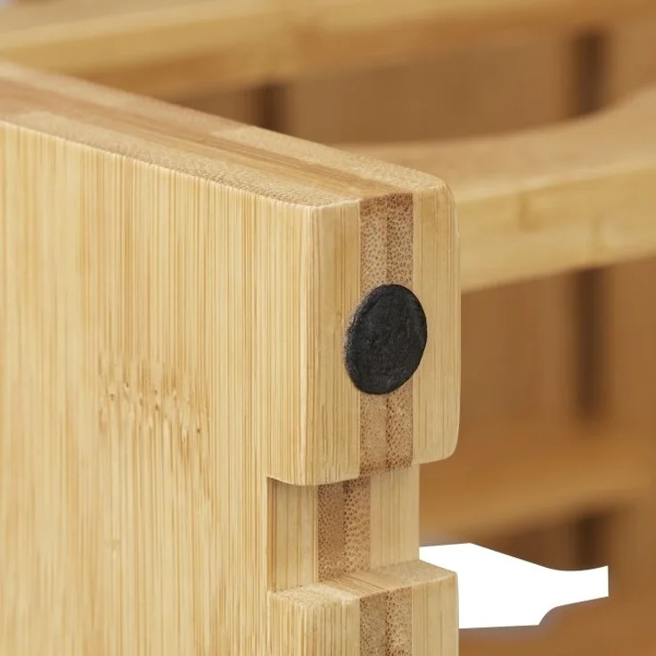 Stapelbares Weinregal aus Bambus – Bild 7