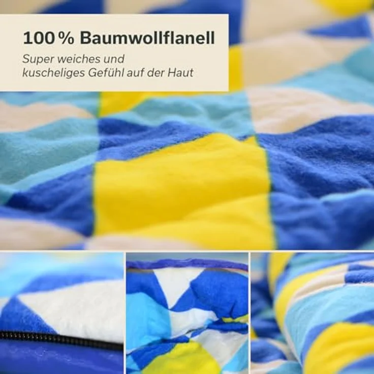 Skandika Doppelschlafsack, 3-Jahreszeiten, extra breit, 2 Kissen, Packsack, Camping Inn-/Outdoor – Bild 3