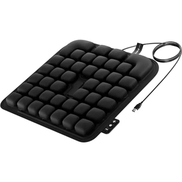 Diablo Chairs Massageauflage für Bürostuhl Rückenmassage elektrisch Massagekissen Lendenmassage Sitzauflage Gaming Stuhl Auto ergonomische Massage Matte mit Luftdrucksystem