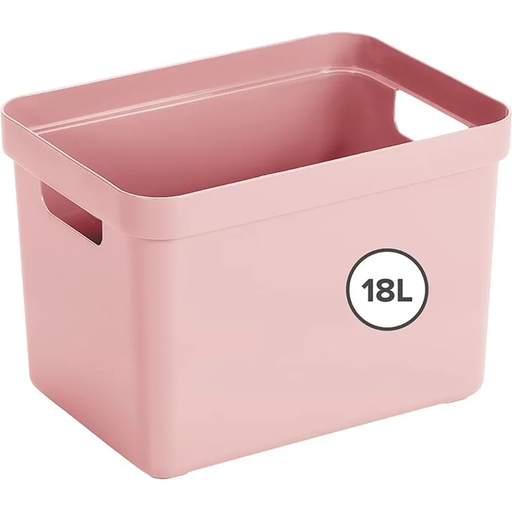 Sunware Sigma Home Aufbewahrungsbox Bad 18L - 35 x 24,6 x 24,3 cm - Kunststoff Aufbewahrungsbox Ohne Deckel - körbe & behälter