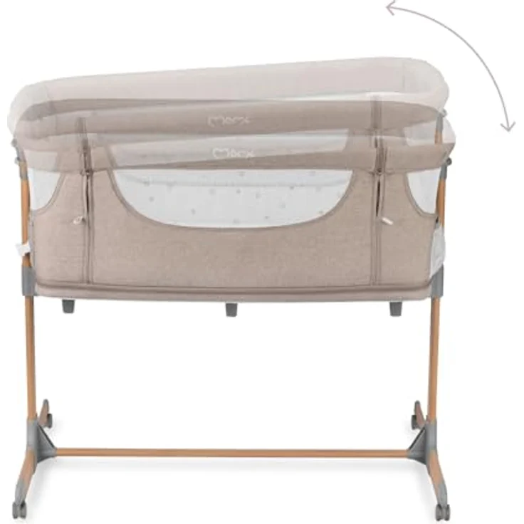 MoMi SMARTBED 4-in-1 Kinderbeistellbetten bis 15 kg, Beistellbett für Babys mit Matratze, Höhenverstellbar – Bild 29
