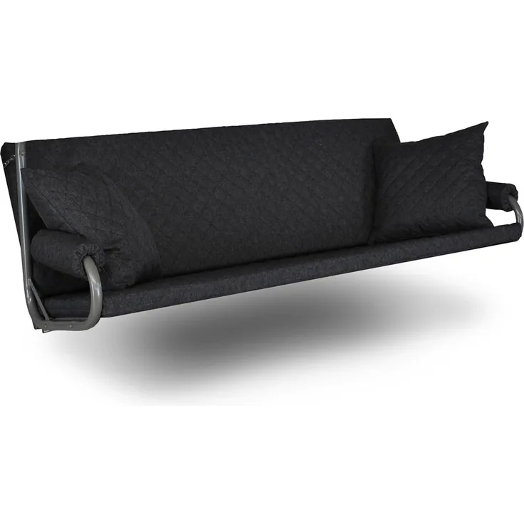 Angerer Hollywoodschaukel Auflage Elegance Joy - passend für viele 3-Sitzer Hollywoodschaukeln - Schaukelauflage Made in Germany (Grau)