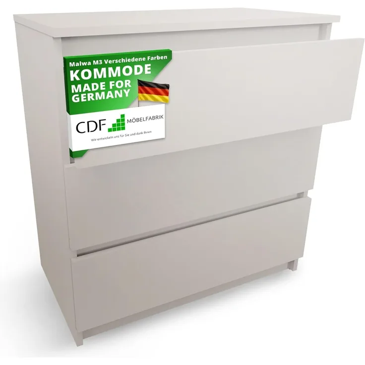 MAGOWA Schubkastenkommode MAGWA M3 morderne Kommode mit 3 Schubladen, Höhe: 75 cm Breite: 70 cm Tiefe: 40 cm