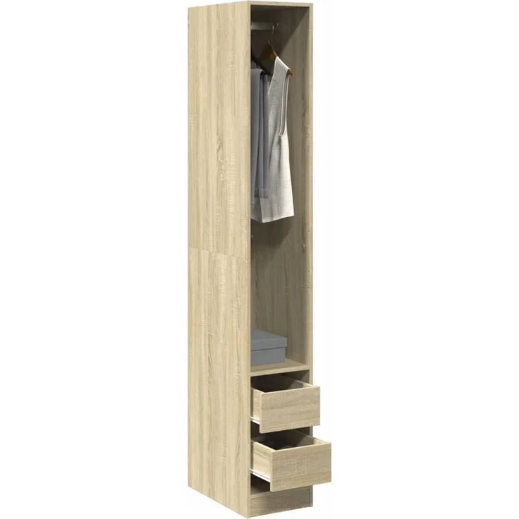 vidaXL Kleiderschrank Sonoma-Eiche 30x50x200 cm Holzwerkstoff 3307740 – Bild 1