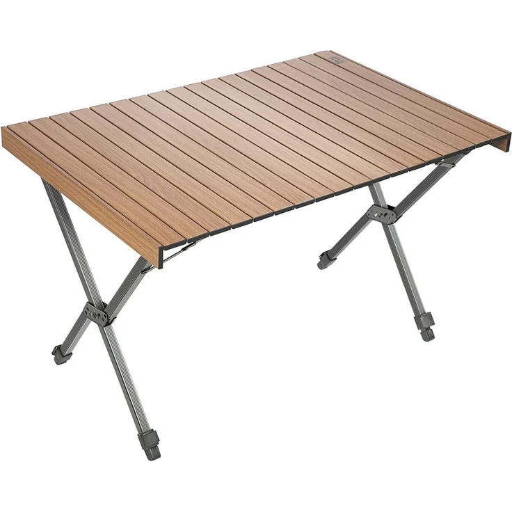 TIMBER RIDGE Campingtisch Klappbar Tisch, 100 kg Tragkraft & höhenverstellbar Ultraleichtes Alu (1-St), aus rostfreiem Aluminium, 109x71×69cm – Bild 1