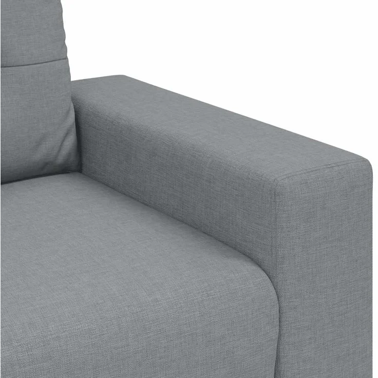 vidaXL 3-Sitzer-Sofa Hellgrau 220x78x80 cm Stoff 4105088 – Bild 7