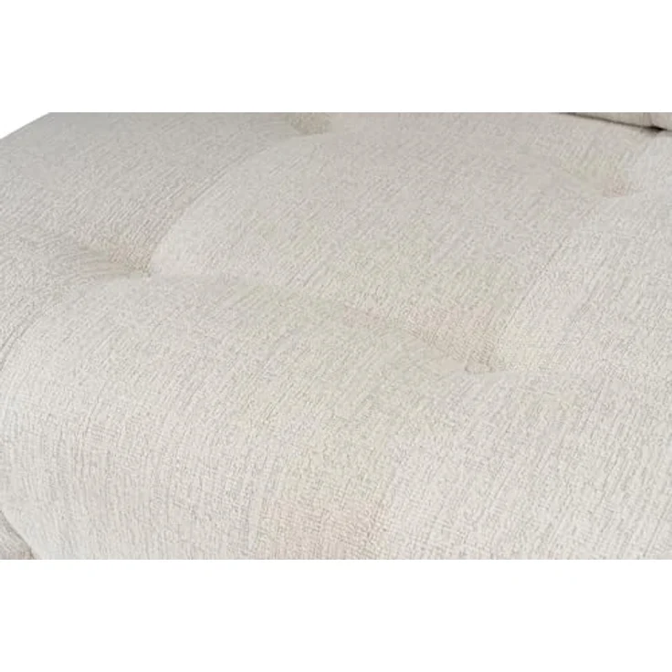 Atelier Del Sofa Stylish Pouffe with Beech Wood Frame, Cream Polyester Fabric, 100 x 100 x 45 cm | 28 DNS Foam for Comfort | Modern Design with Shifting Mechanism – Bild 6
