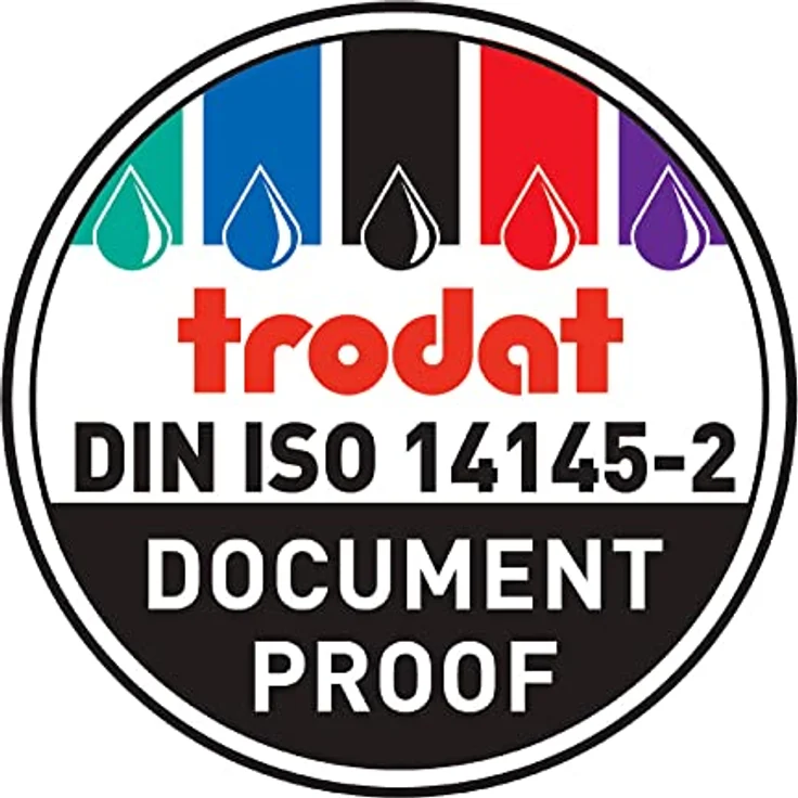 2 trodat Ersatzstempelkissen 6/4911 schwarz 3,7 x 1,4 cm – Bild 7