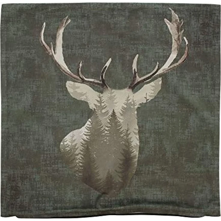Kissenhülle "Waldhirsch" Kissenbezug Dekokissen Kissen Hülle Motiv Deko – Bild 1
