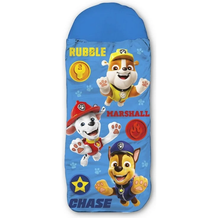 BERONAGE Kinderschlafsack Paw Patrol Kinder-Schlafsack Blau 140 cm + 30 cm (Kapuze) x 70 cm – Bild 5