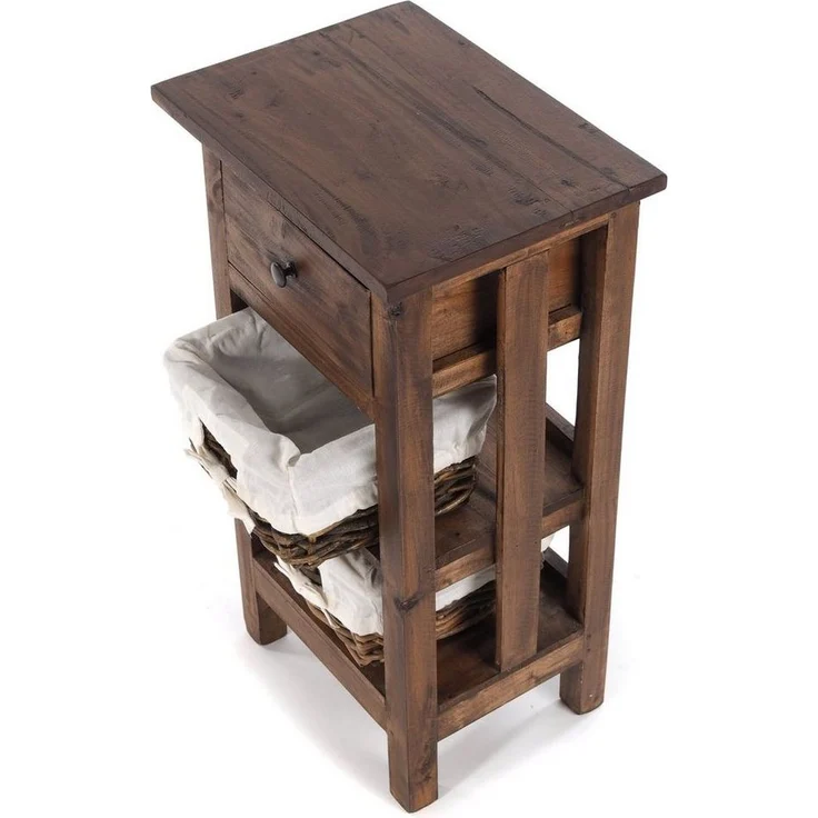 DESIGN DELIGHTS Telefontisch TELEFONTISCH "RATTAN 70", 70x38x28cm (HxBxT), Mahagoni, Farbe: 03 du – Bild 3