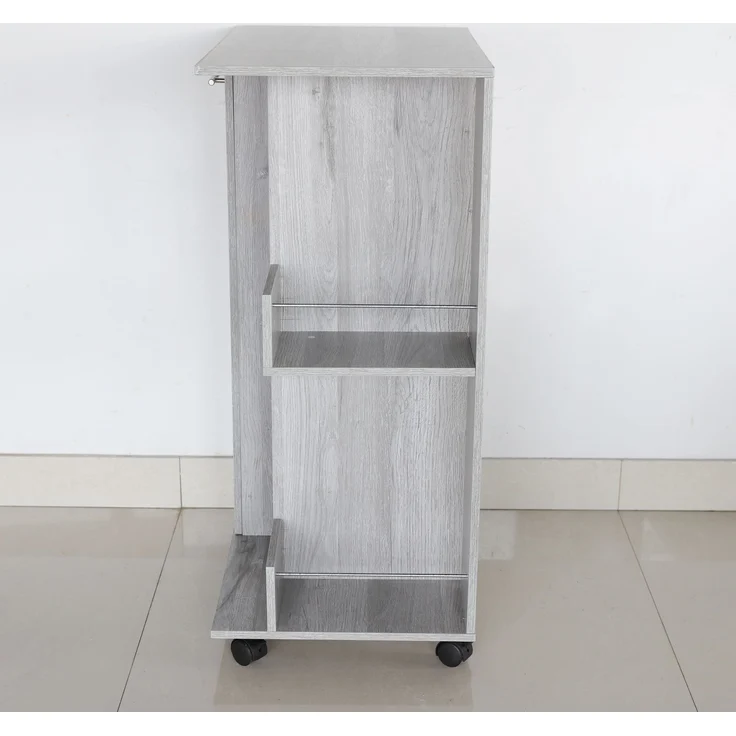 Better Home Küchenwagen Flaschenregal Weinschrank Weinregal grau 37x60x82 cm, (1 Stück, 1 Weinschrank), für ca. 48 Flaschen, flexibel einsetzbar – Bild 4