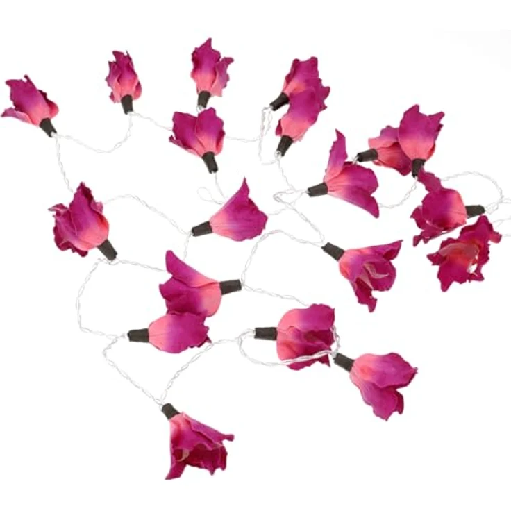 Guru-Shop LED-Lichterkette Lotus Blüten LED Lichterkette - Blüte lila – Bild 3