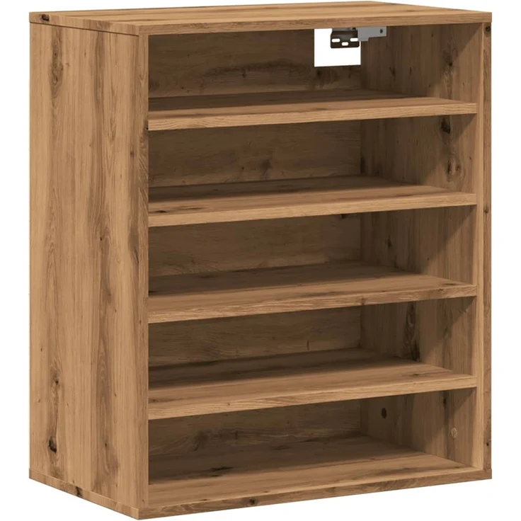 vidaXL Schuhregal Artisan-Eiche 60x35x70 cm Holzwerkstoff 856701 – Bild 7